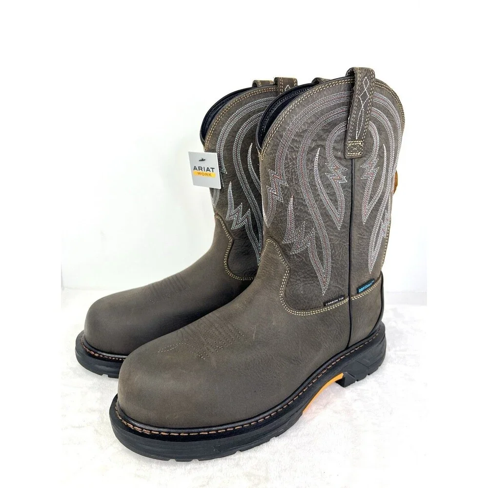 Ariat Workhog XT Tumbleweed H2O Carbon Toe Work Boots Mens Size 10.5 D New